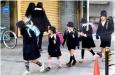 日本小孩冬天真的不穿褲子！?。? width=